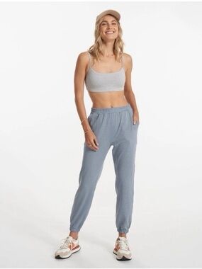 Vuori Boyfriend Jogger Flint Heather Blue Women’s XL Buttery Soft Comfy Casual